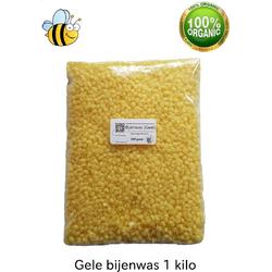 Gele Bijenwas | korrels | 1 kilo | 100% zuivere bijenwas